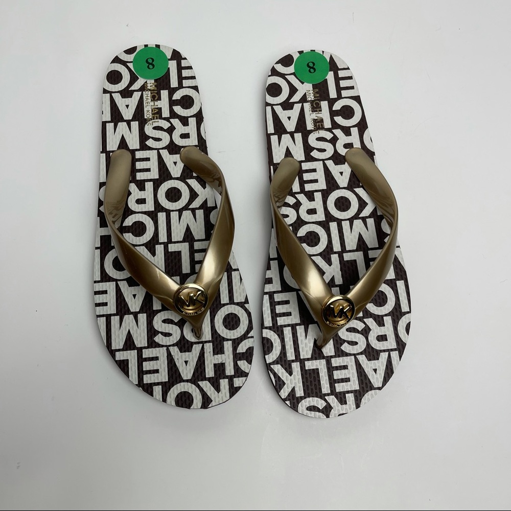 NWT Michael Kors Flip Flops Size 8.5